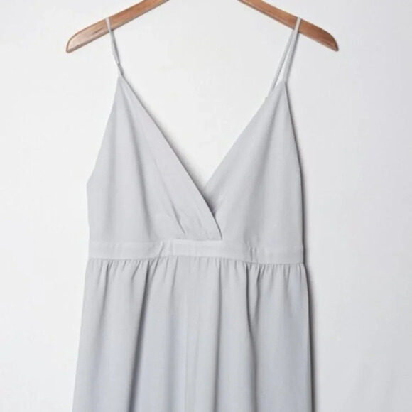 PARK & FIFTH Dove Grey Dress Maxi Wedding Guest 10 - Picture 14 of 15